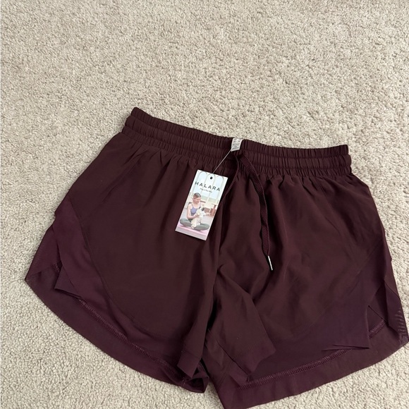 HALARA Women's Deep Burgundy Athletic Shorts - Picture 1 of 4